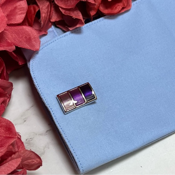 Multi Tone Purple Color Blocked Rectangular Cufflinks - Picture 12 of 16